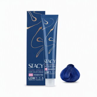 رنگ مو استیسی STACY آبی کاربنی کد 6.101