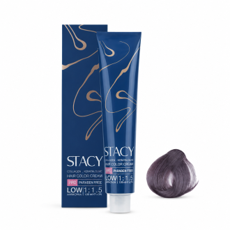 رنگ مو استیسی STACY سربی کد 6.110